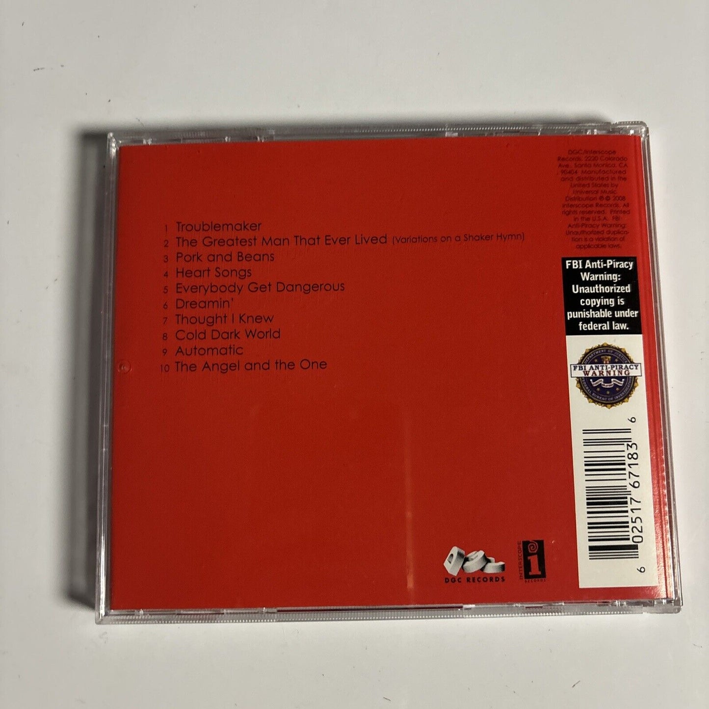 Weezer - The Red Album (CD, 2008) DGC B0011135-02