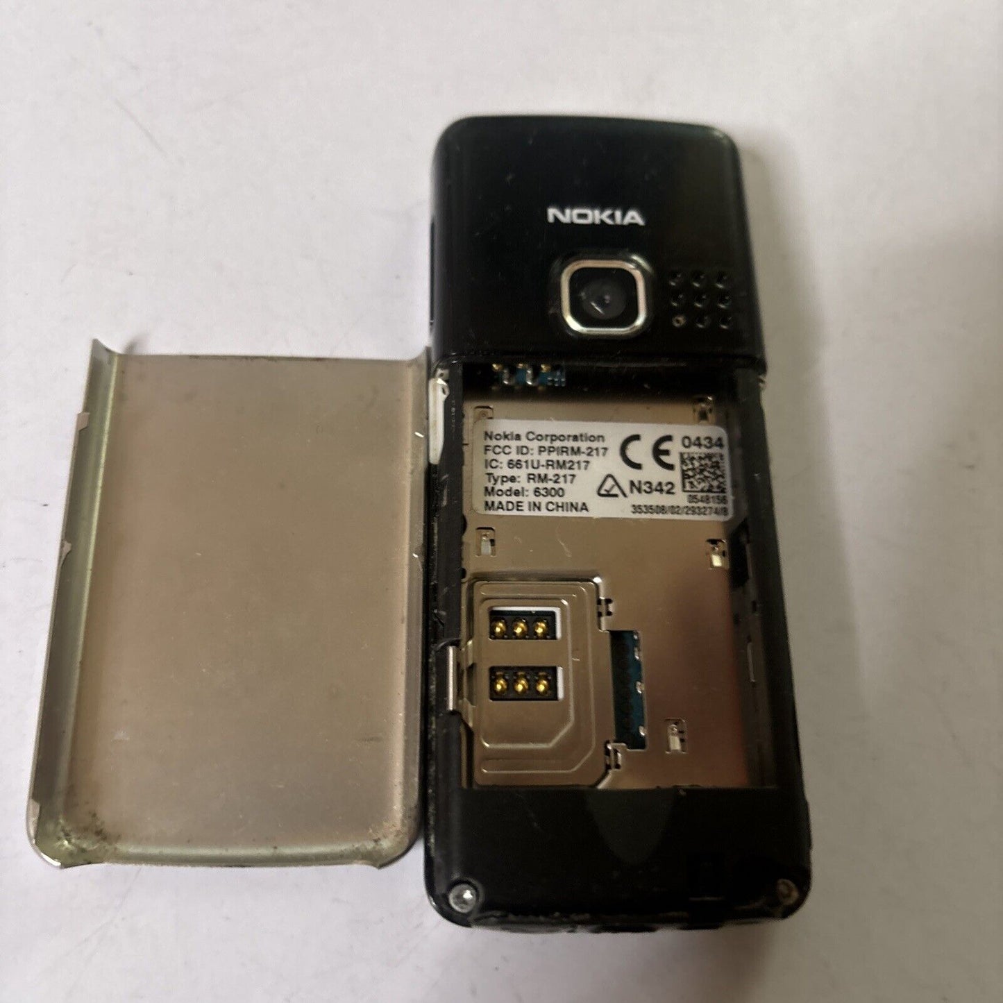 Nokia 6300 Mobile Phone *Untested - No Batteries*