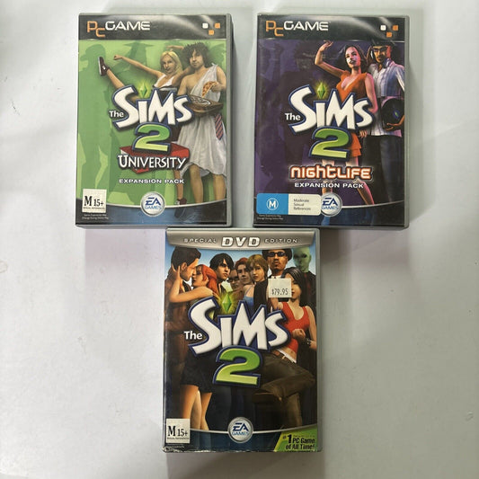 The Sims 2 + 2 Expansion Pack Nightly & University PC DVD-ROM