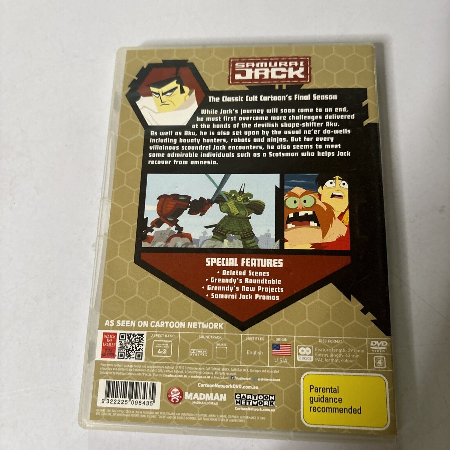 Samurai Jack : Season 4 (DVD, 2002, 2-Disc) Region 4