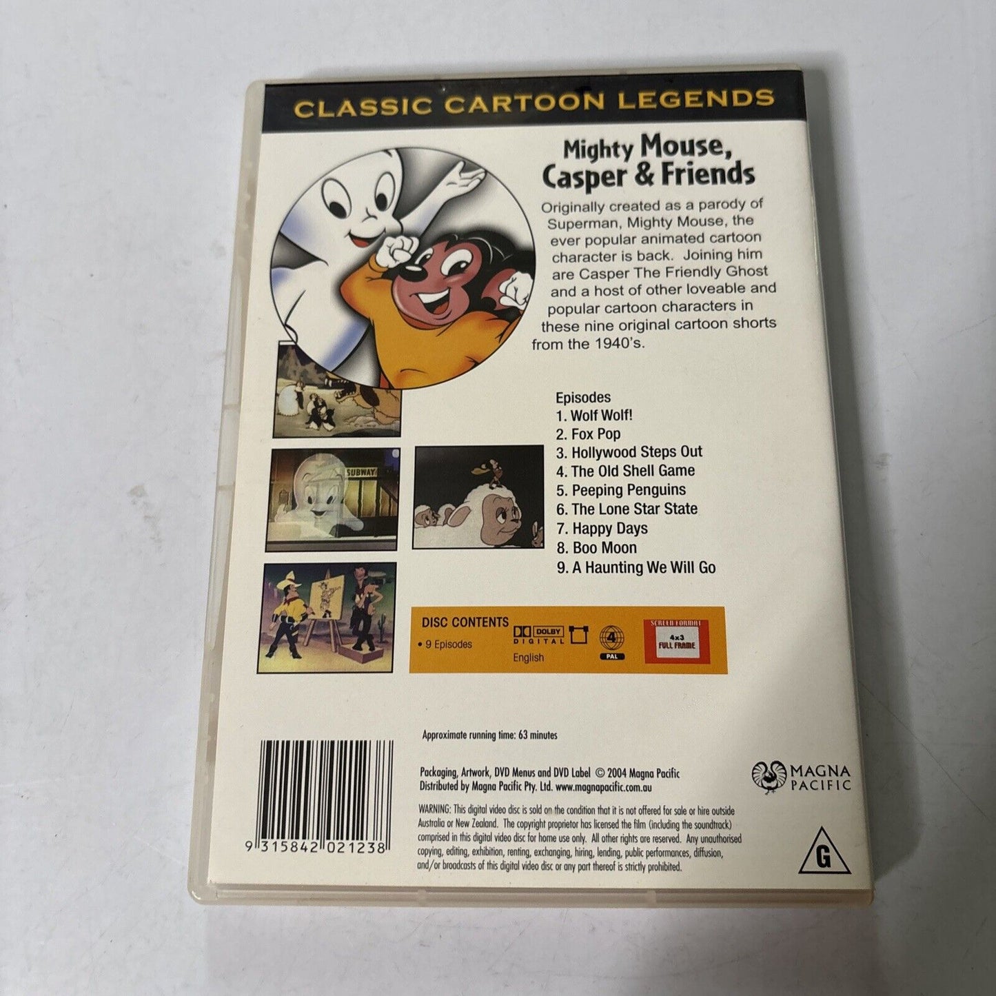 Mighty Mouse, Casper & Friends (DVD, 2004) Region 4
