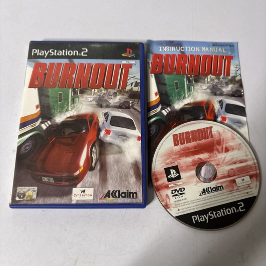 Burnout PS2 Sony PlayStation 2 PAL Manual