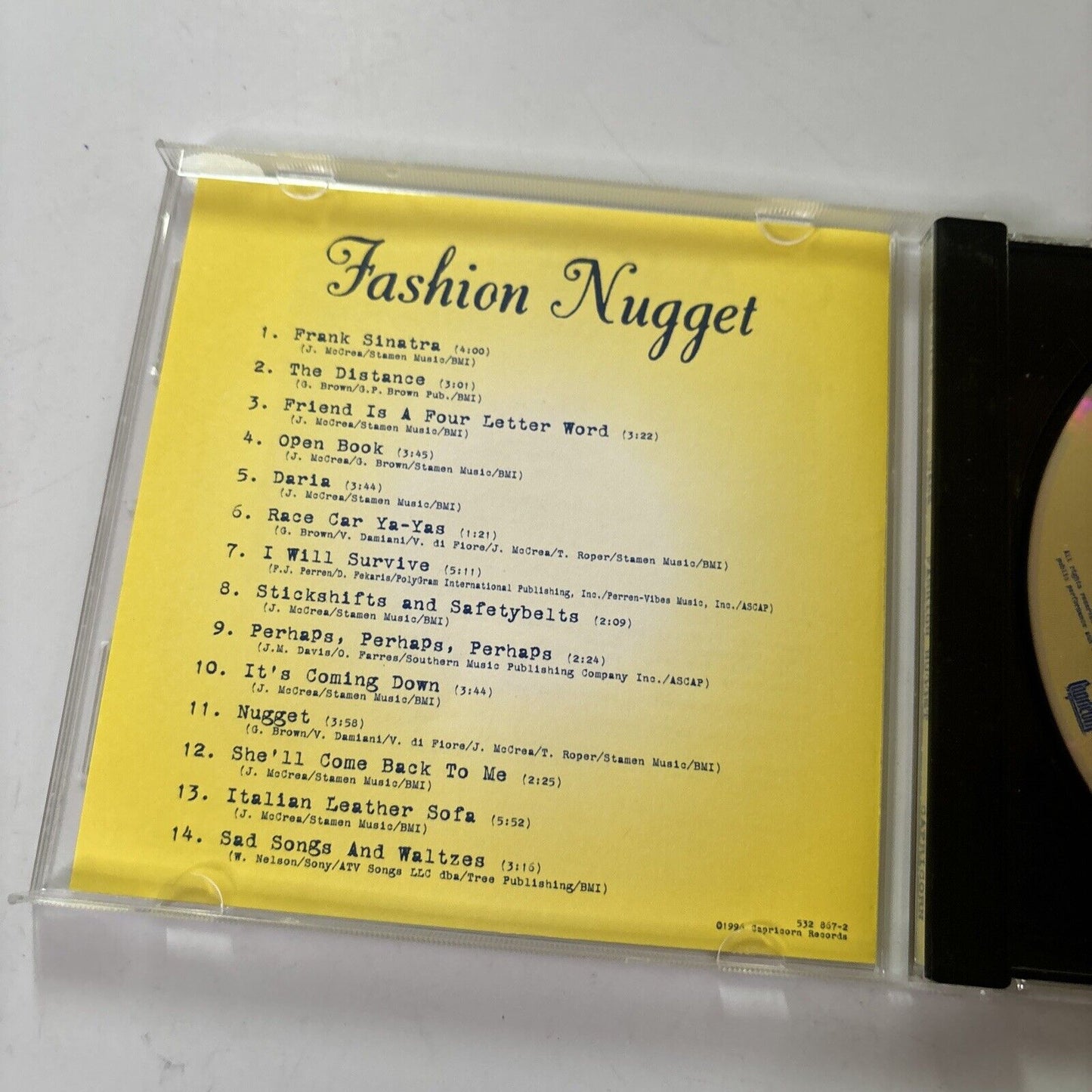 Fashion Nugget by Cake (CD, 2001)