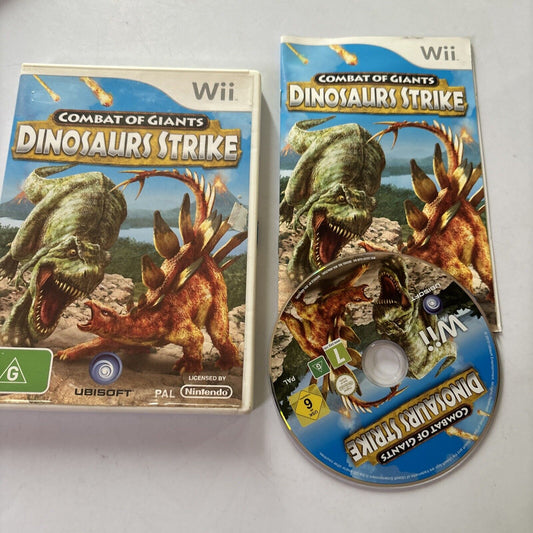 Combat Of Giants - Dinosaurs Strike Nintendo Wii Manual PAL