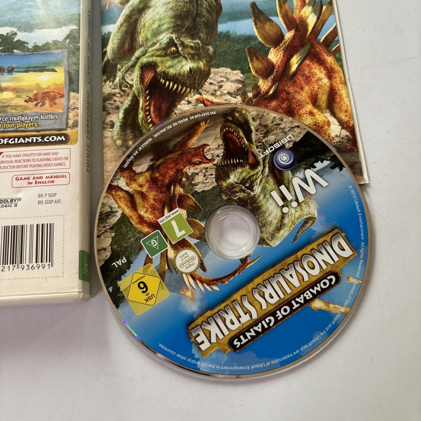Combat Of Giants - Dinosaurs Strike Nintendo Wii Manual PAL