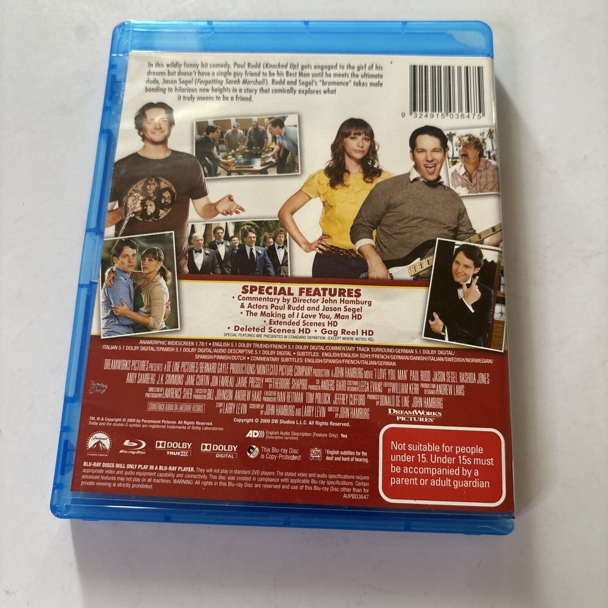 I Love You, Man (Blu-ray, 2009) Jason Segel, Paul Rudd Region B – Retro ...
