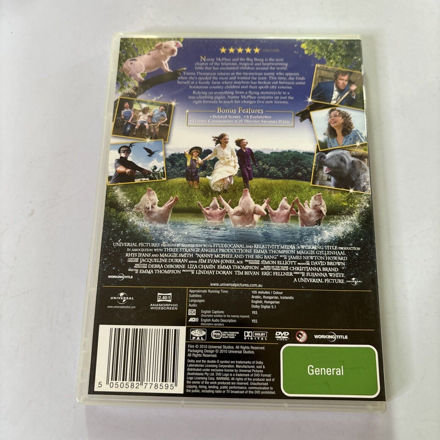 Nanny Mcphee and the Big Bang (DVD, 2010) Ewan McGregor, Emma Thompson Region 4