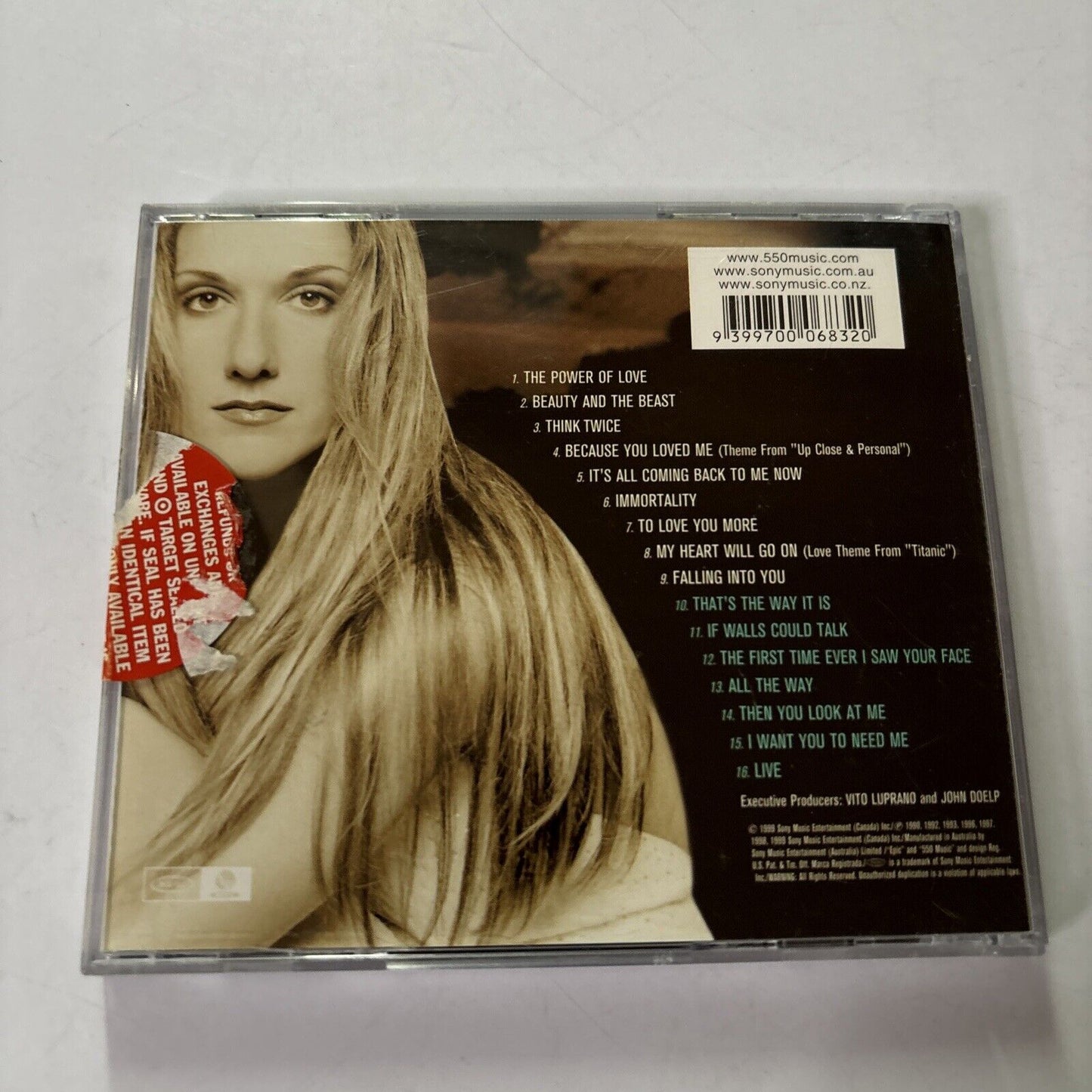 Celine Dion - All The Way... A Decade Of Song (CD, 1999)
