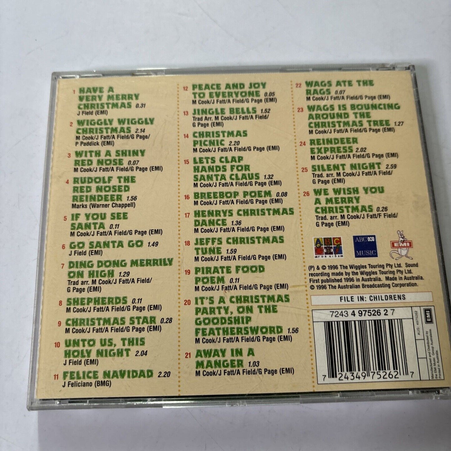 The Wiggles – Wiggly Wiggly Christmas (CD 1999) Album