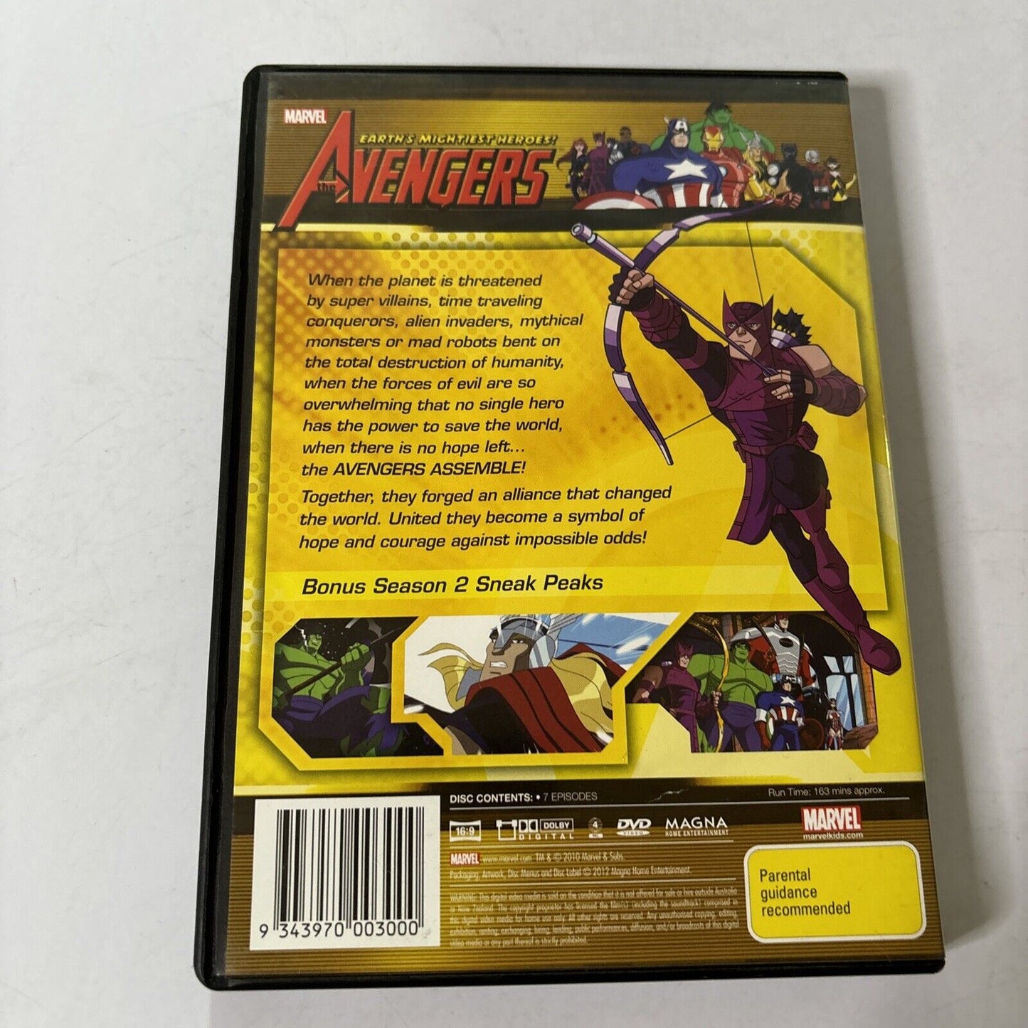 The Avengers - Thors Last Stand (DVD, 2011) Region 4