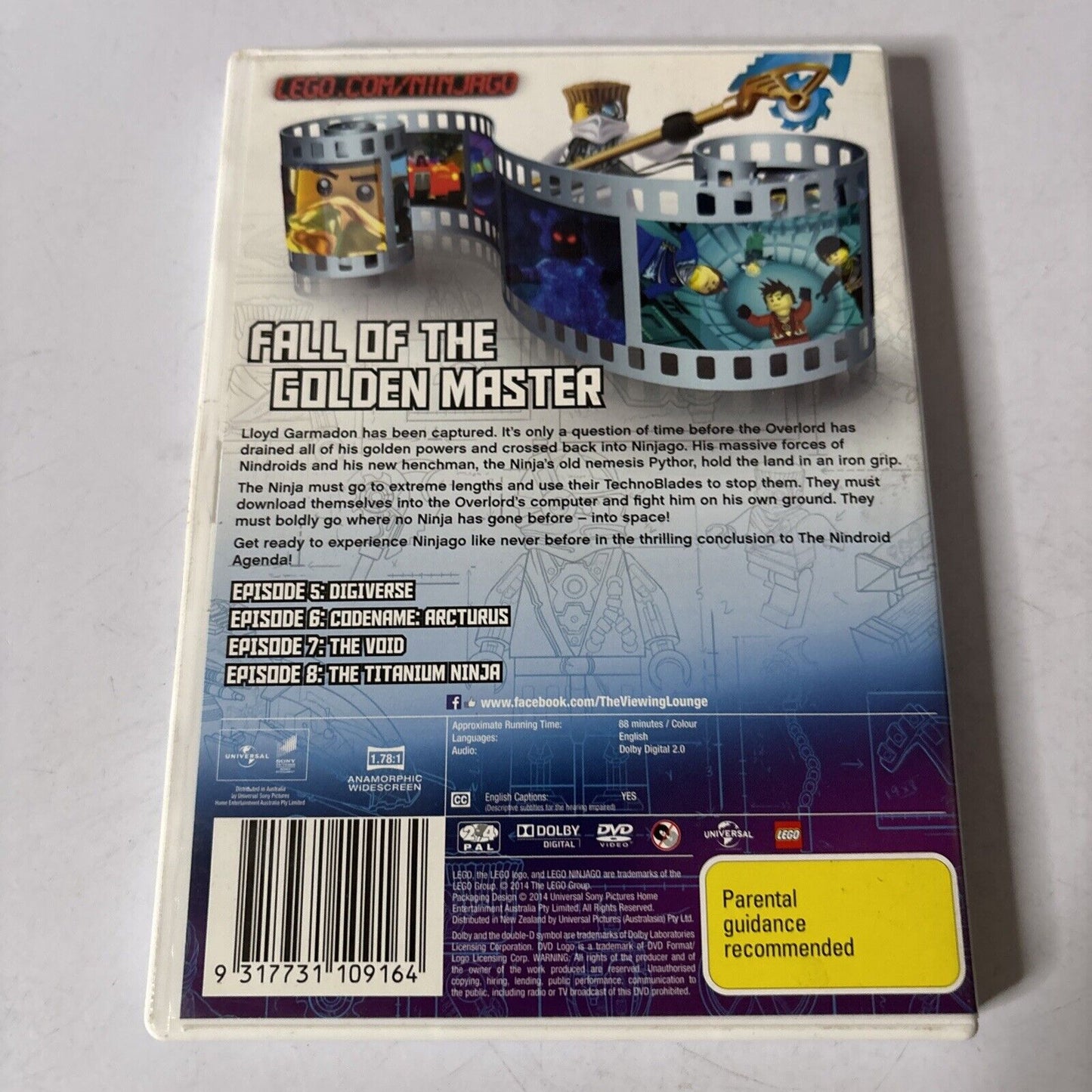 Lego Ninjago - Masters of Spinjitzu : Series 3 : Vol 2 (DVD, 2011)  Region 4 &2