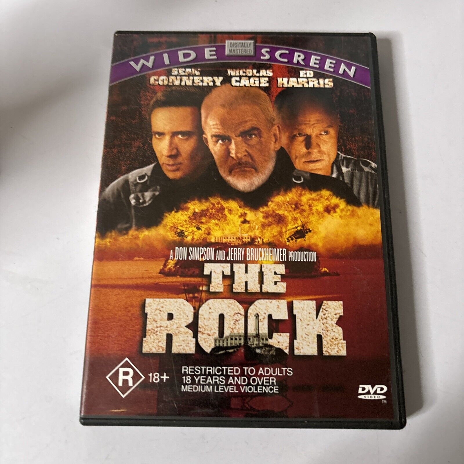 The Rock (DVD, 1996) Nicholas Cage, Sean Connery Region 4 – Retro Unit