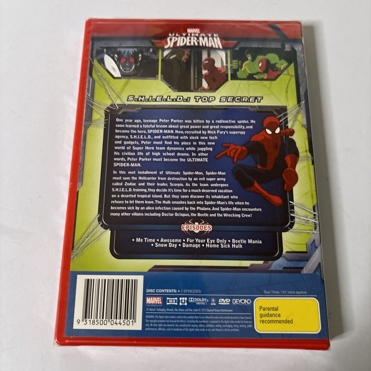 Ultimate Spider-Man - S.H.I.E.L.D.  Top Secret (DVD, 2012) Region 4 *New Sealed*