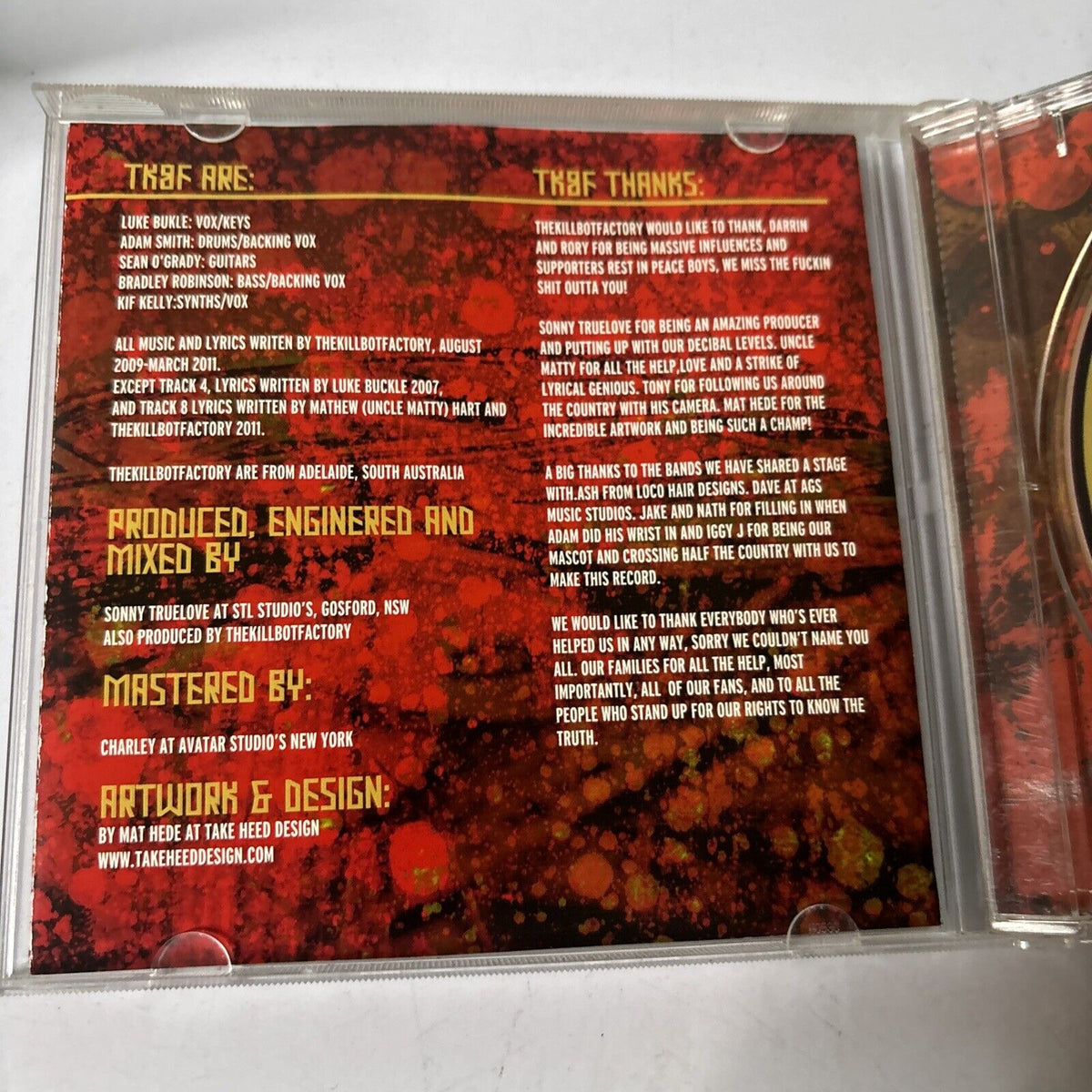 TKBF - The Killbot Factory (CD, 2011) – Retro Unit