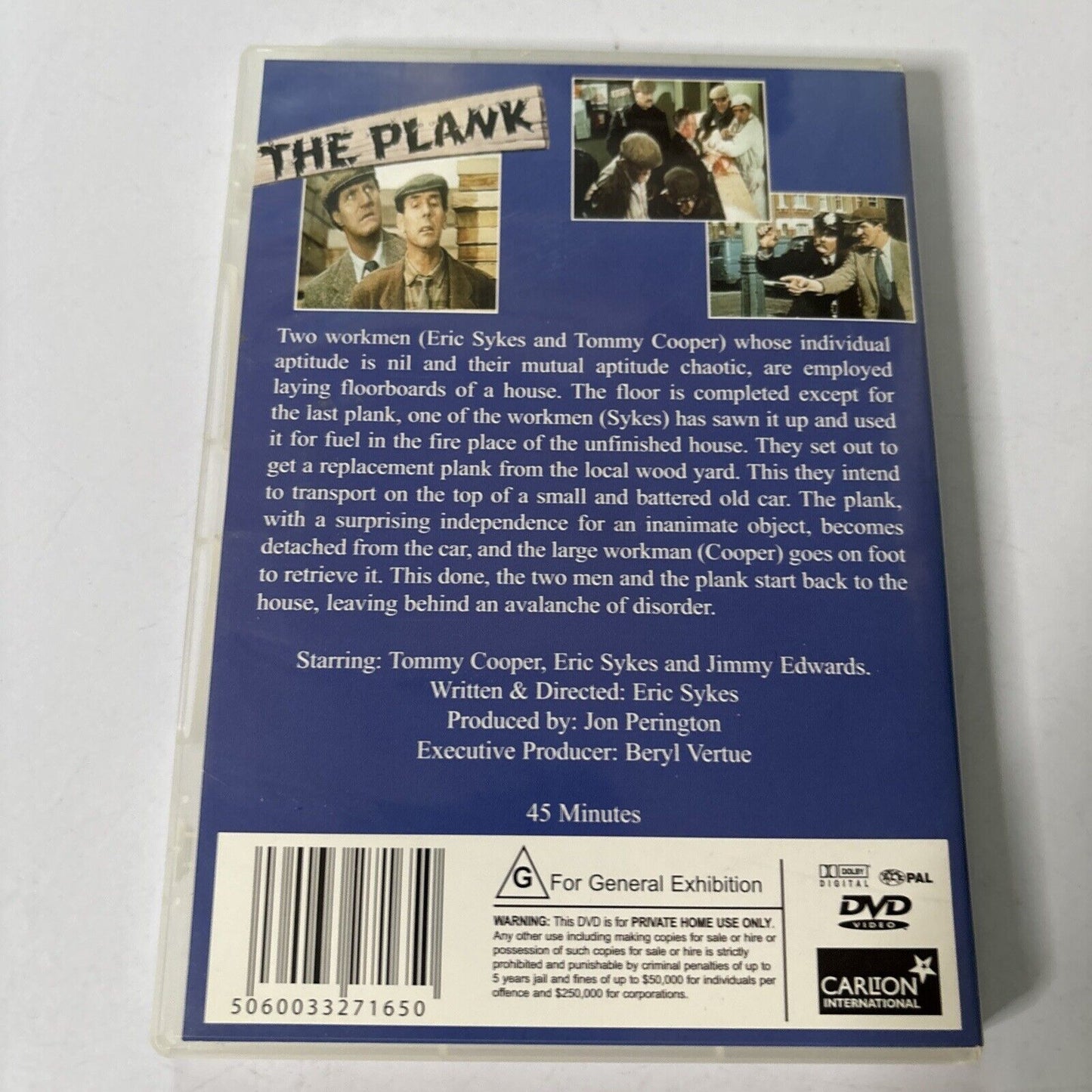 The Plank (DVD, 1967) Tommy Cooper, Eric Sykes, Jimmy Edwards All Regions