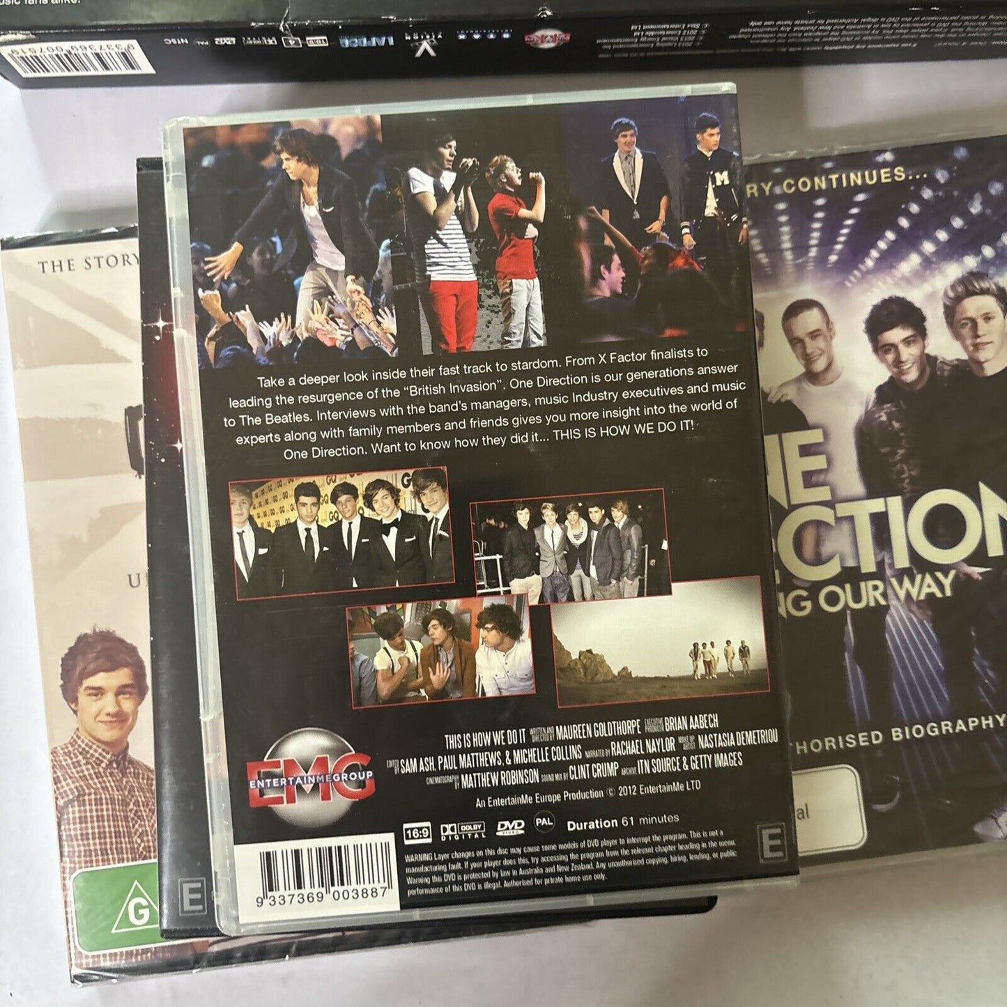 One Direction Their Story The Unauthorised Story (DVD, 4-Disc) Region 4