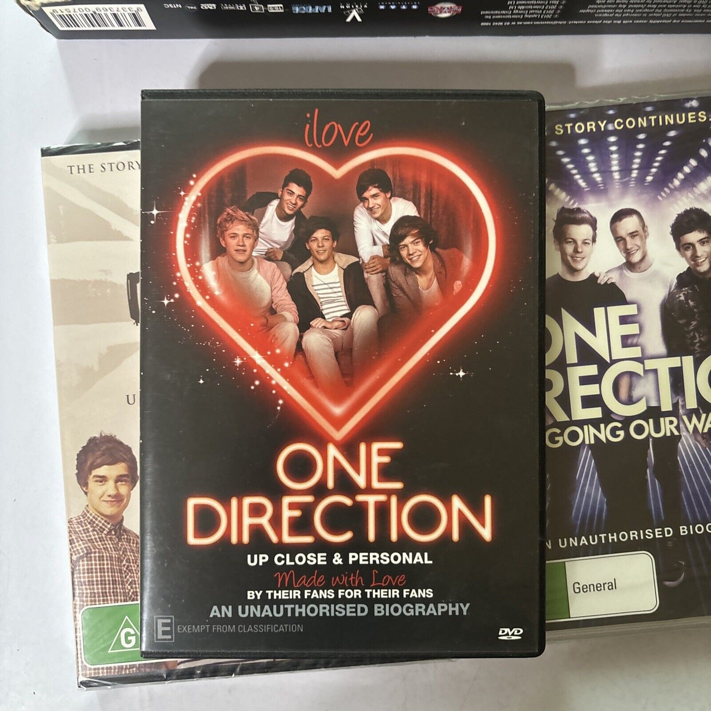 One Direction Their Story The Unauthorised Story (DVD, 4-Disc) Region 4