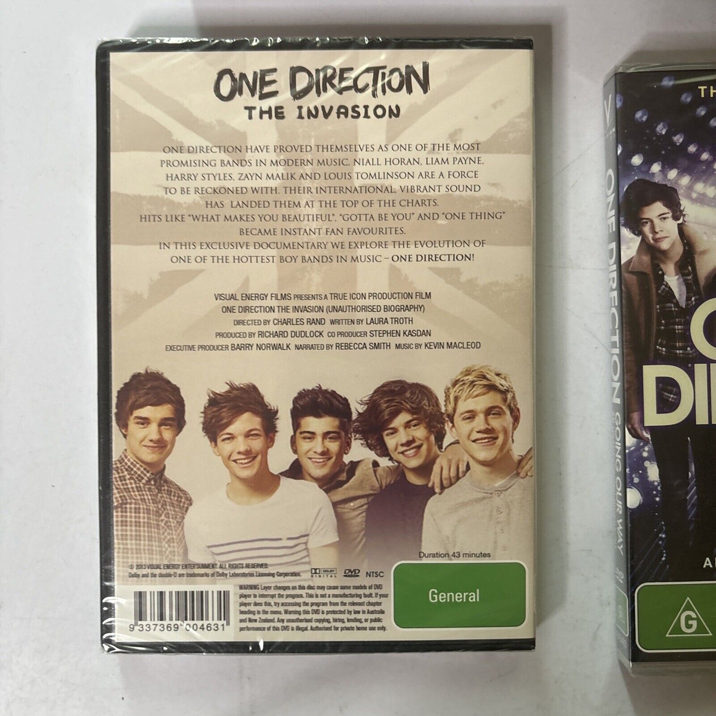 One Direction Their Story The Unauthorised Story (DVD, 4-Disc) Region 4