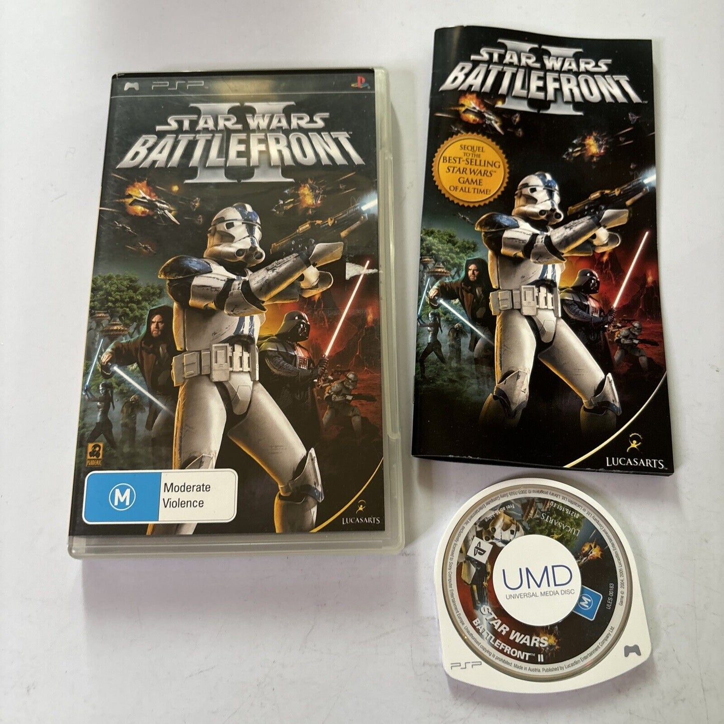 Star Wars Battlefront 2 for Sony PSP PlayStation Portable Manual