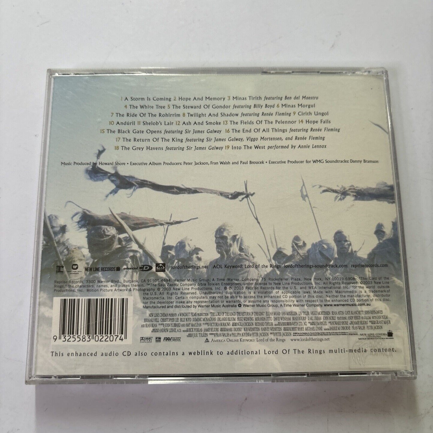 The Lord Of The Rings The Return Of The King Soundtrack - Howard Shore (CD 2003)