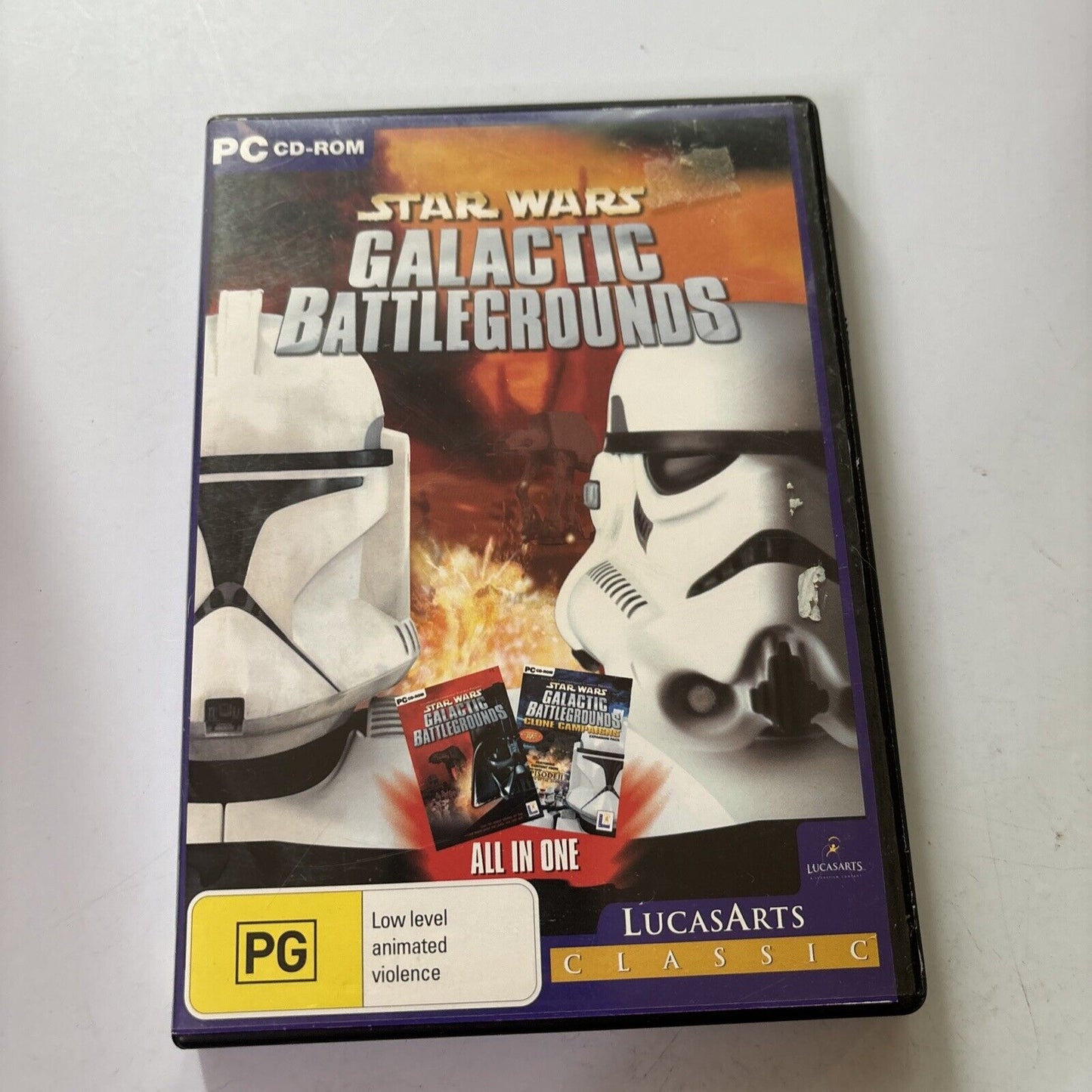 Star Wars Galactic Battlegrounds & Clone Campaigns PC CDROM