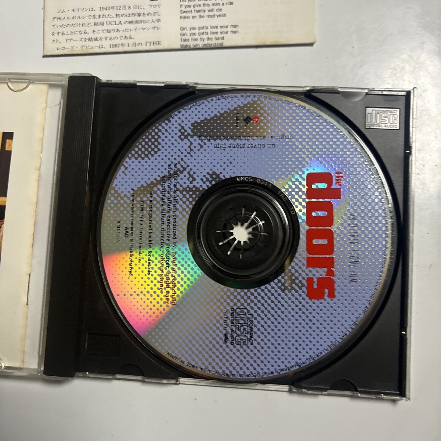 The Doors -  Original Soundtrack Recording (CD, 1991) Japan wmc5-345