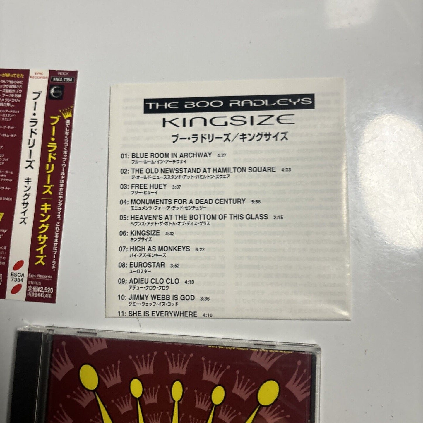 The Boo Radleys - Kingsize (CD, 1998) Japan esca-7384 Obi