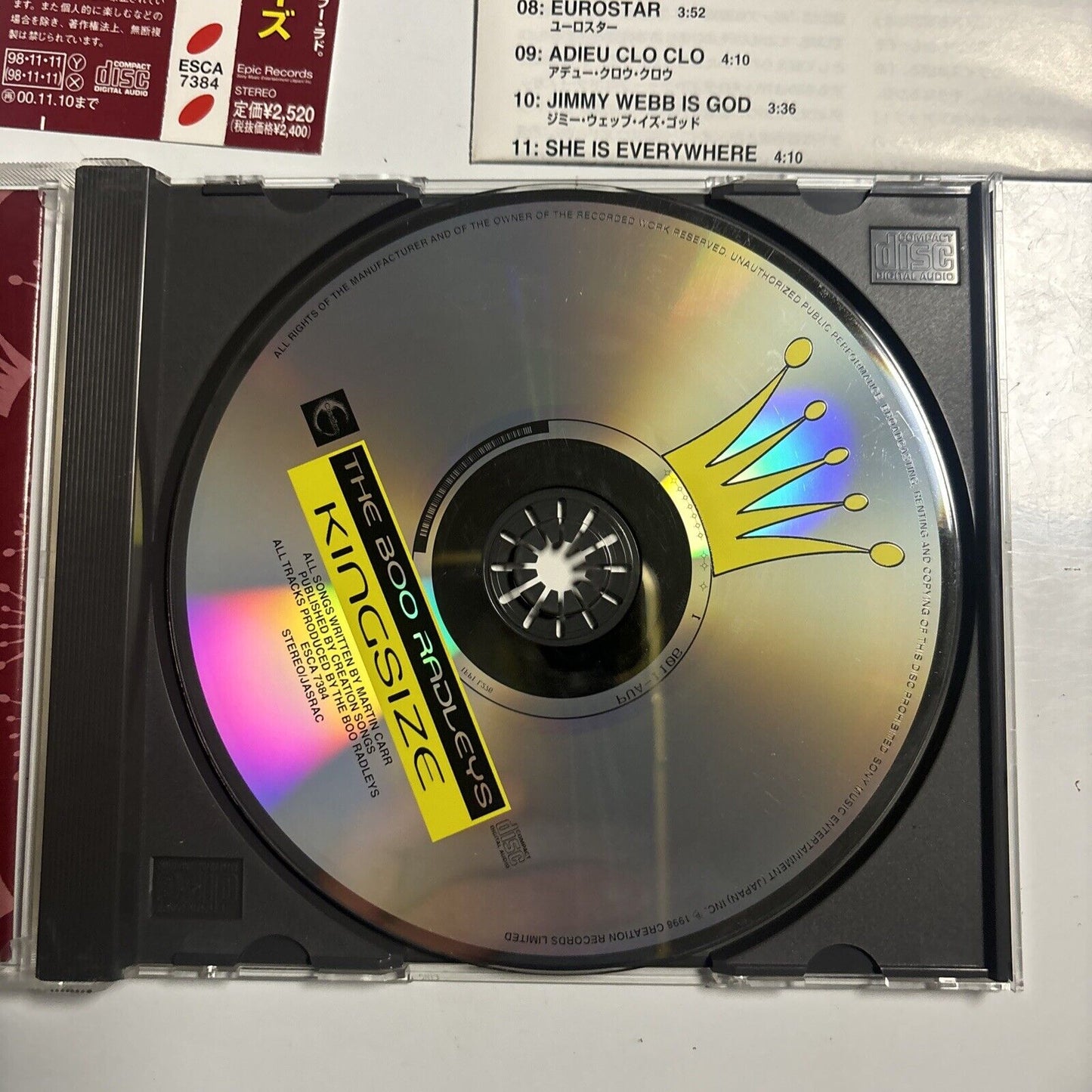 The Boo Radleys - Kingsize (CD, 1998) Japan esca-7384 Obi