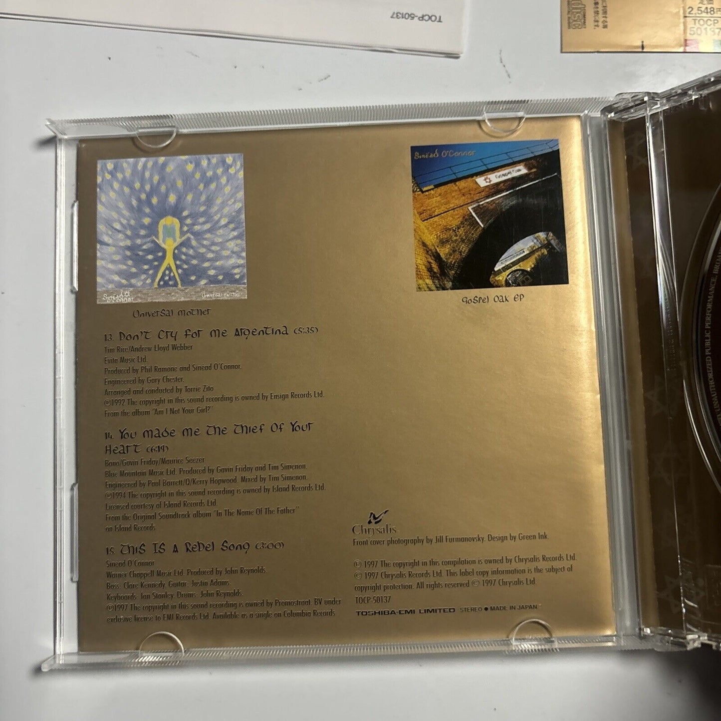 Sinéad O'Connor - So Far... The Best Of (CD, 1997) Japan TOCP-50137