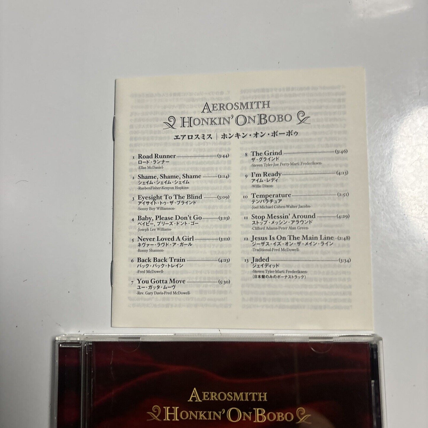 Aerosmith - Honkin' On Bobo (CD, 2004) Japan SICP 566-7