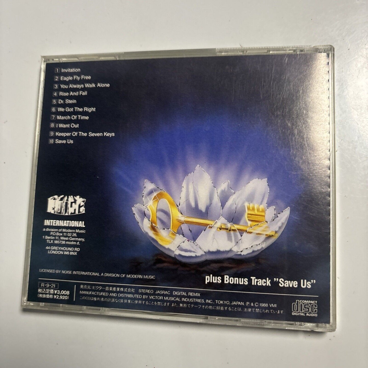 Helloween - Keeper Of The Seven Keys Part II (CD, 1989) Japan vdp-1380
