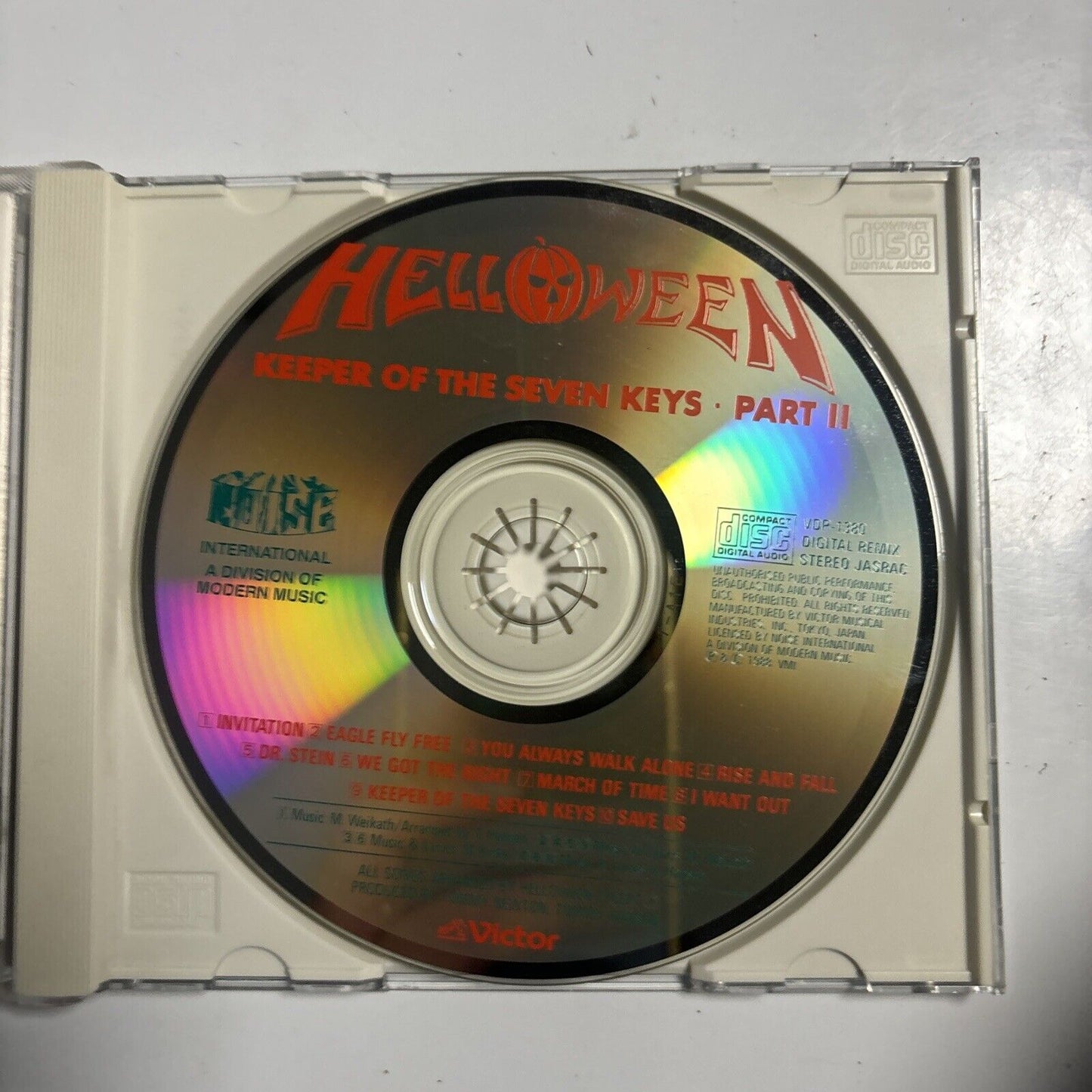 Helloween - Keeper Of The Seven Keys Part II (CD, 1989) Japan vdp-1380