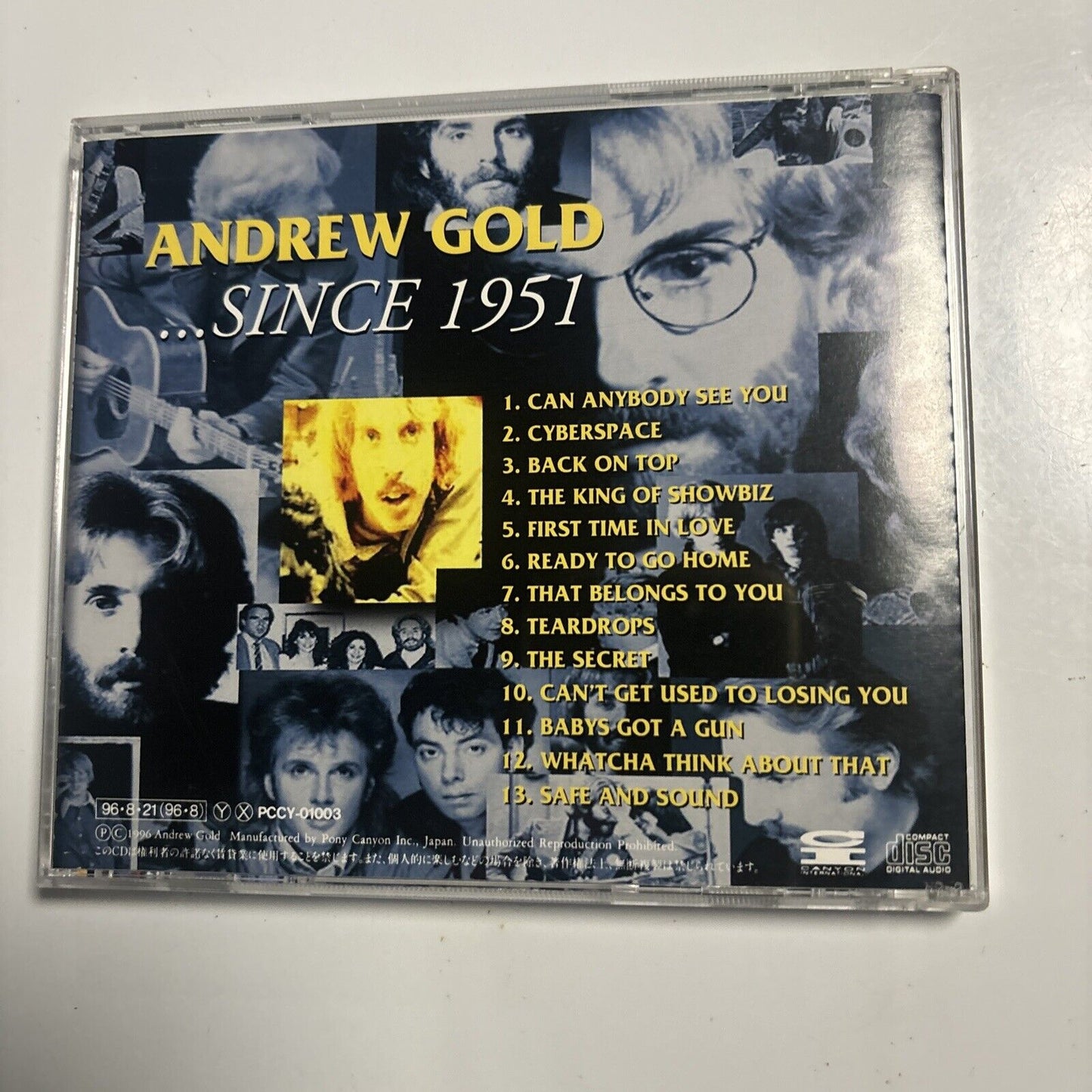 Andrew Gold - ...Since 1951 (CD, 1996) Japan pccy-01003