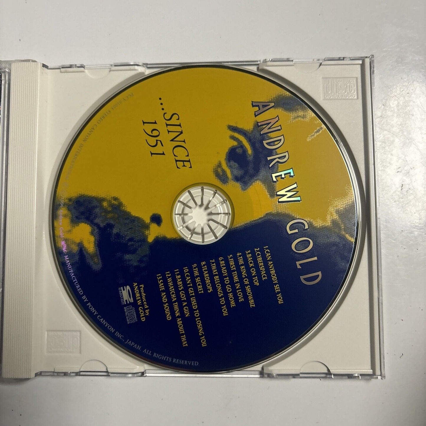 Andrew Gold - ...Since 1951 (CD, 1996) Japan pccy-01003