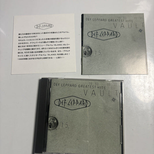 Def Leppard - Vault: Def Leppard Greatest Hits (CD, 1995) Japan phcr-3035