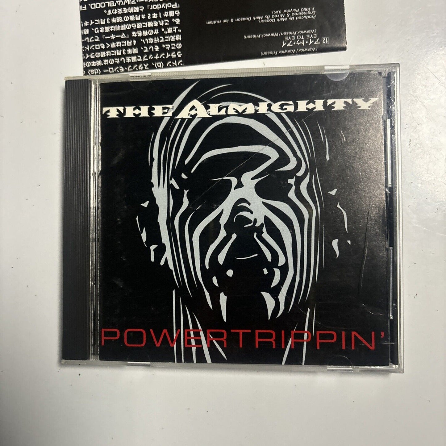 The Almighty - Powertrippin' (CD, 1993) Japan pocp-1305