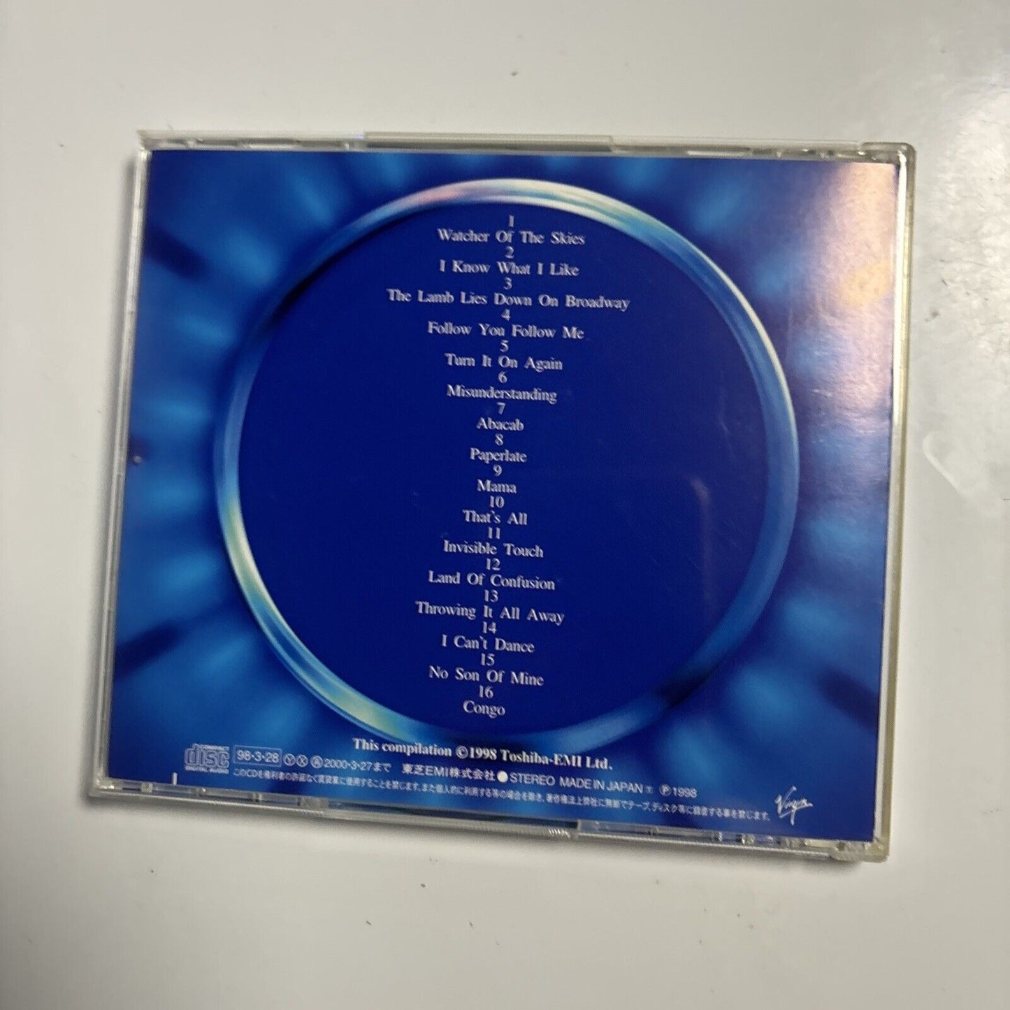 Genesis - The Greatest - Limited Edition (CD, 1998) Japan vjcp-51045