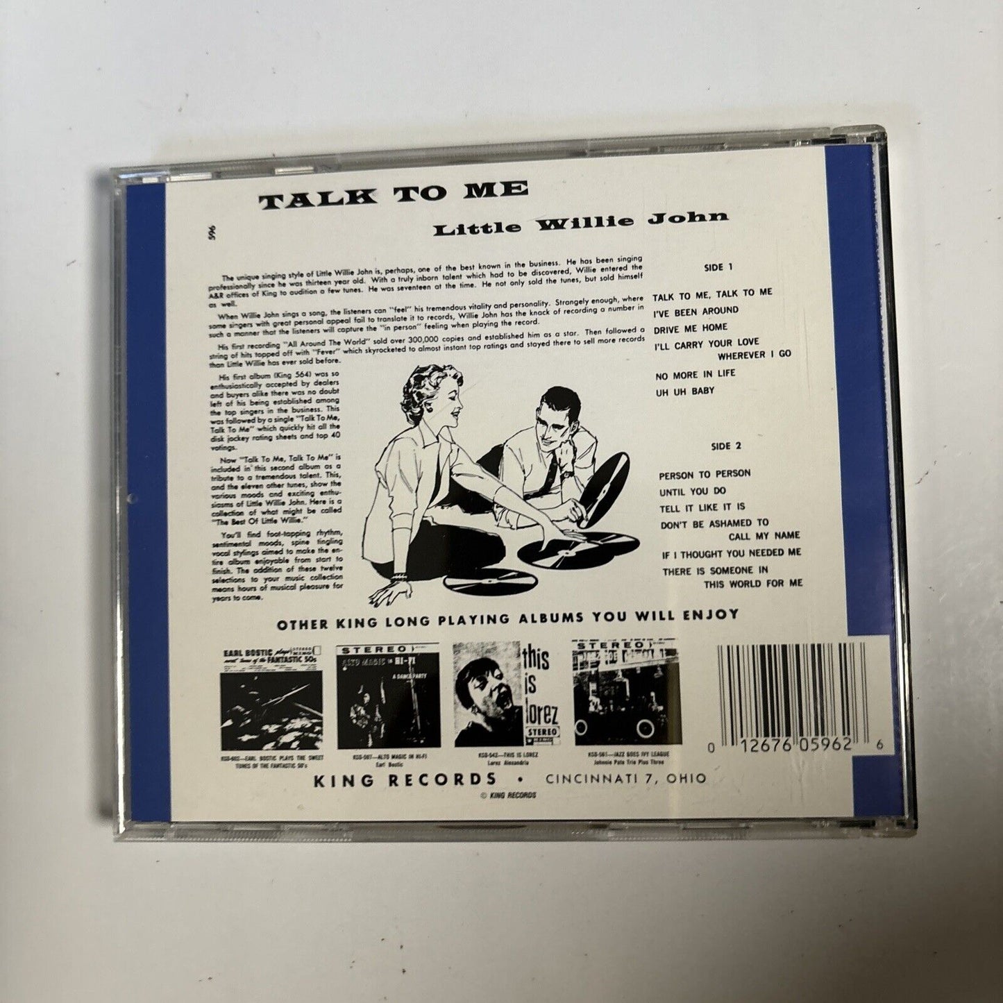 Little Willie John - Talk To Me (CD, 1997) King Records KCD-596 Soul Blues