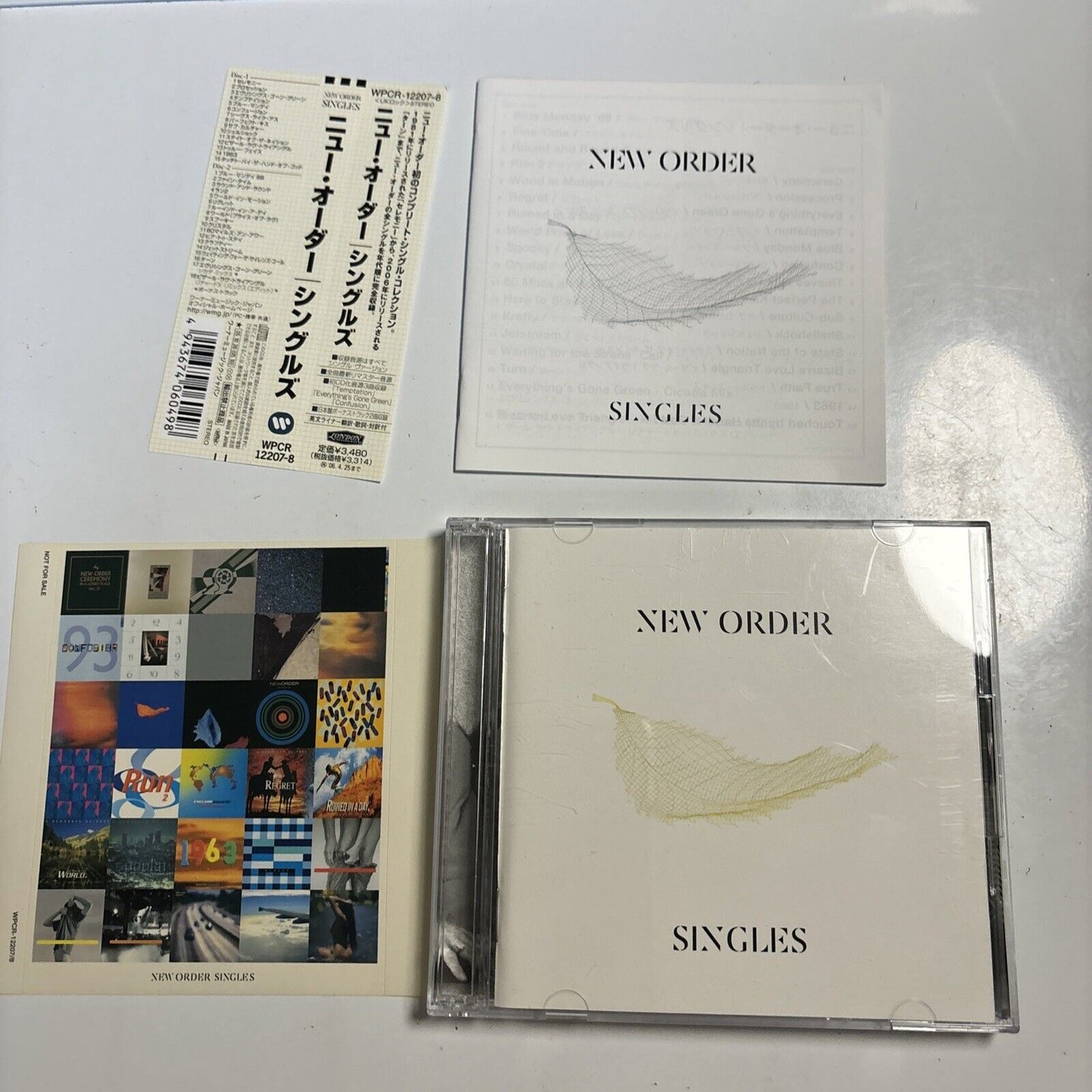 New Order - Singles (CD, 2005, 2-Disc) Obi Sticker Japan wpcr-12207-8