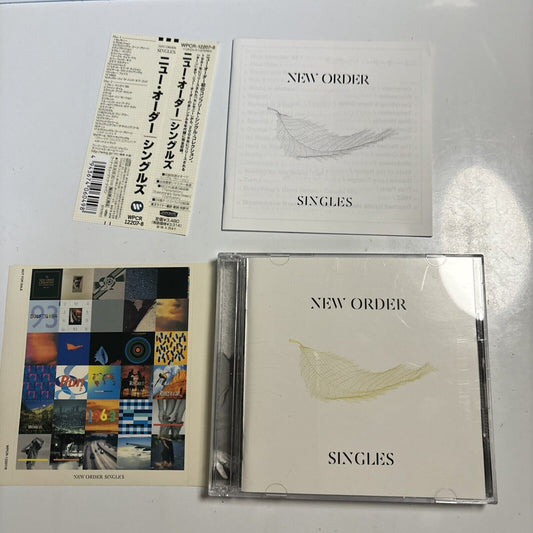 New Order - Singles (CD, 2005, 2-Disc) Obi Sticker Japan wpcr-12207-8