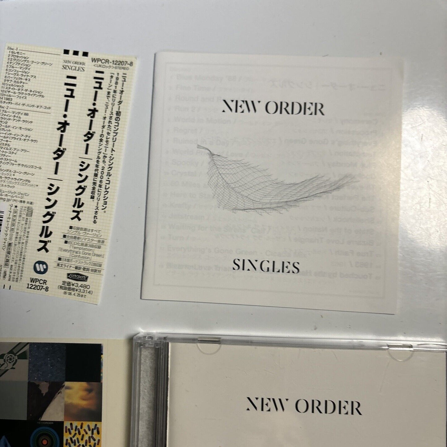 New Order - Singles (CD, 2005, 2-Disc) Obi Sticker Japan wpcr-12207-8