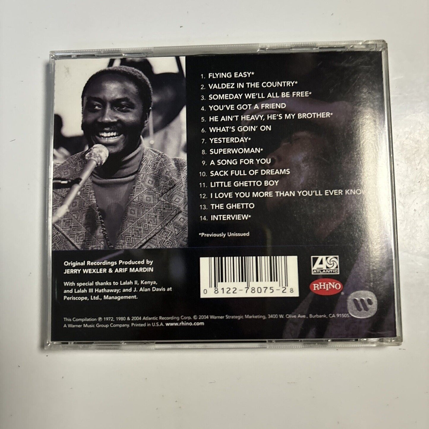 Donny Hathaway - These Songs For You, Live! (CD, 2004) Rhino Records R2 78075