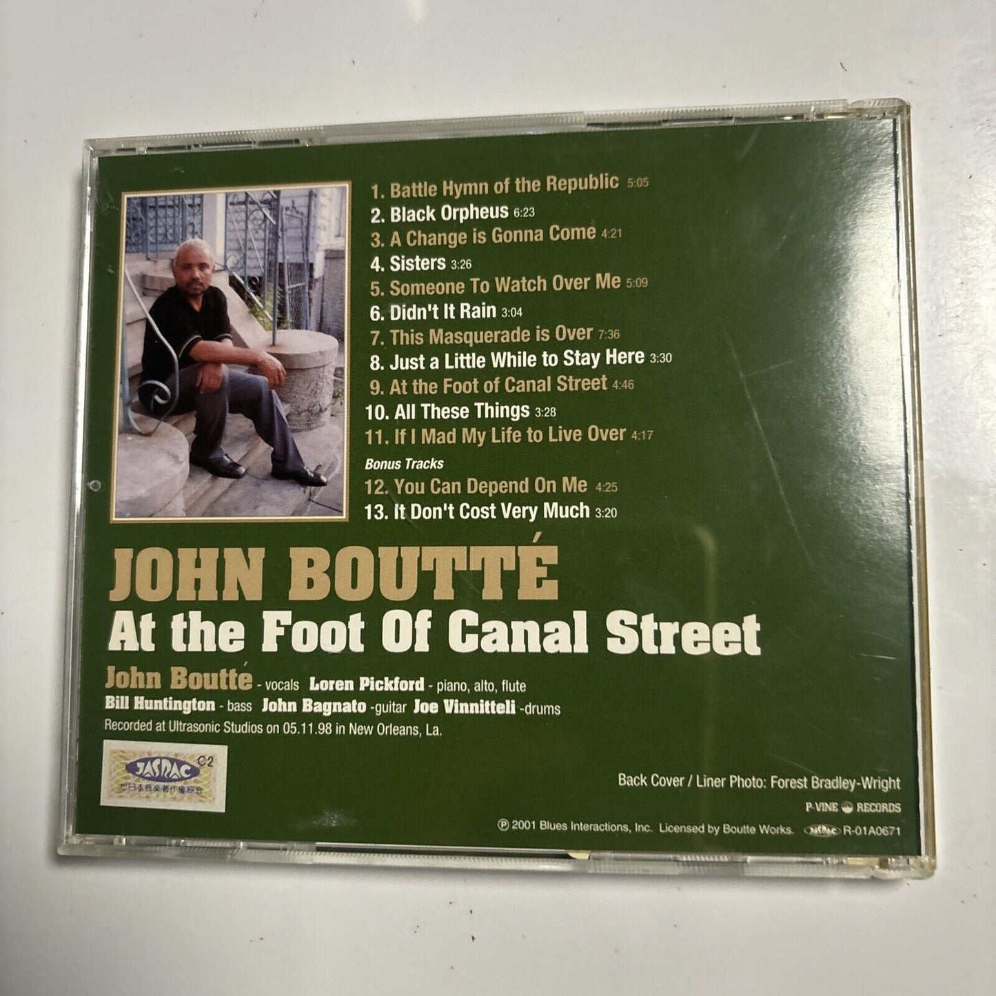 John Boutte - At The Foot Of Canal Street [Japan Bonus Track (CD 2001) pcd-24116