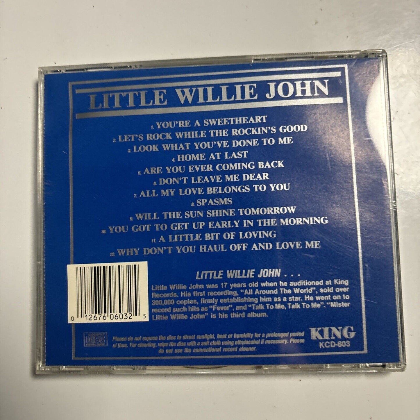 Little Willie John - Mister Little Willie John (CD, 1987) King Records KCD 603