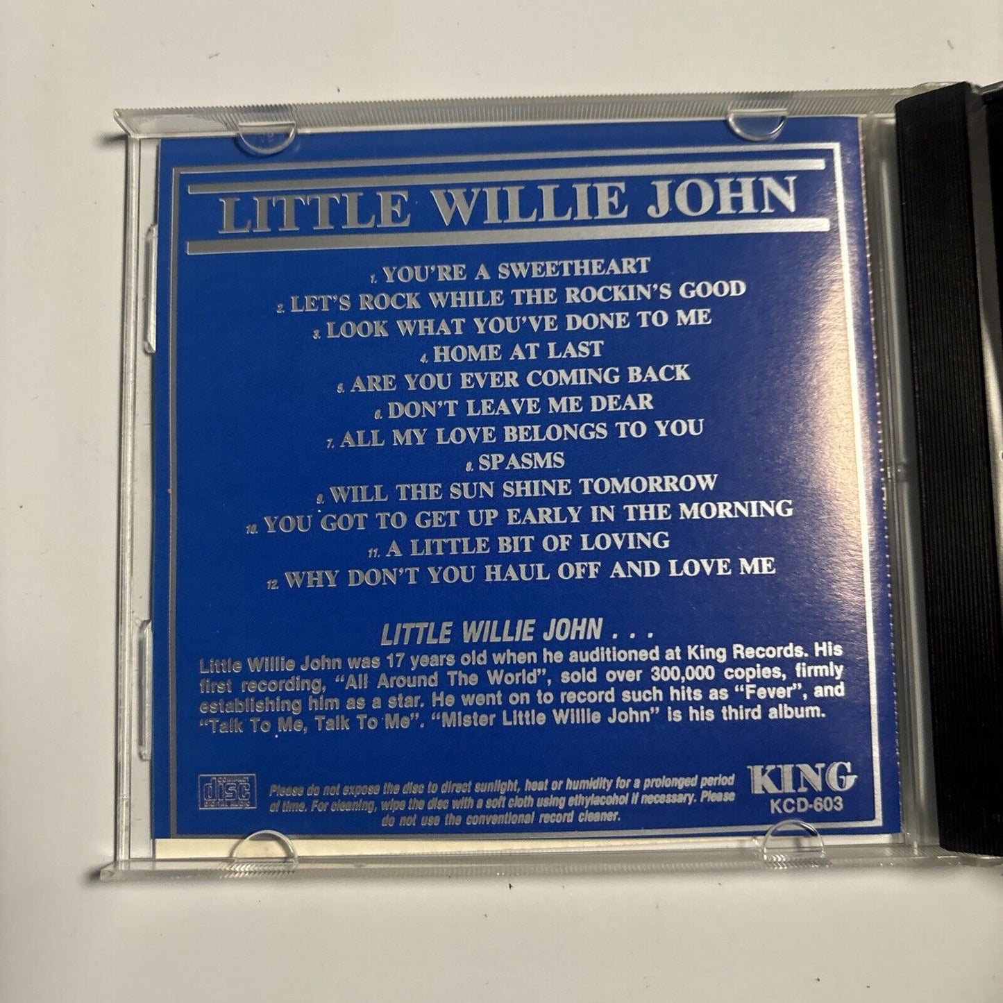 Little Willie John - Mister Little Willie John (CD, 1987) King Records KCD 603