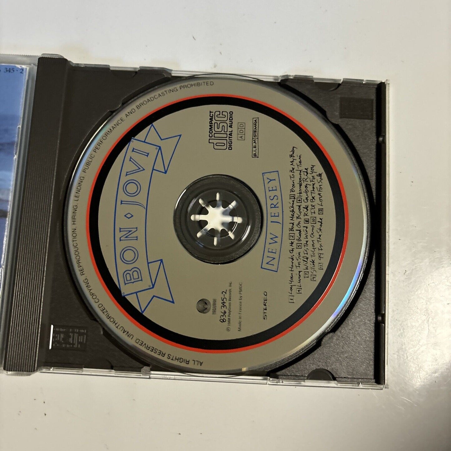 Bon Jovi - New Jersey (CD, 1988) 836 345-2
