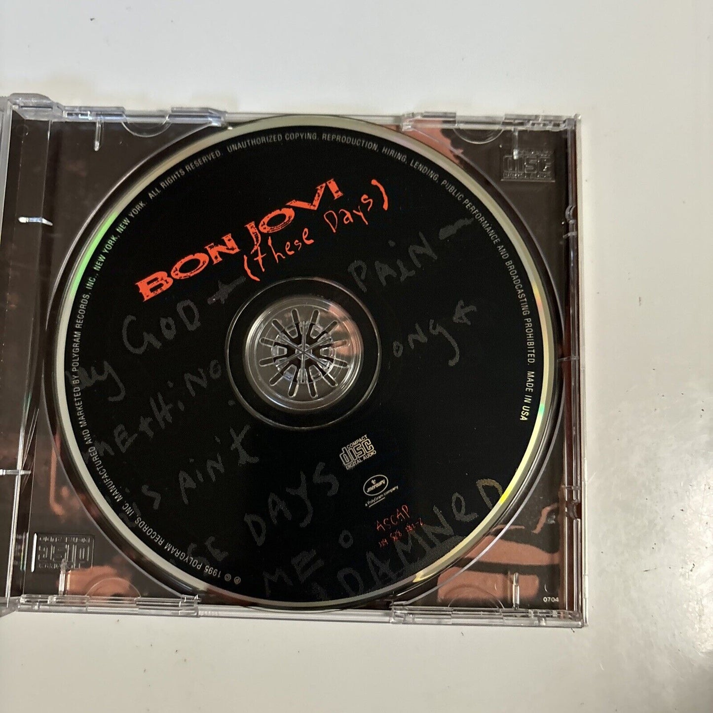 Bon Jovi - These Days (CD, 1995) Mercury 528 345-2