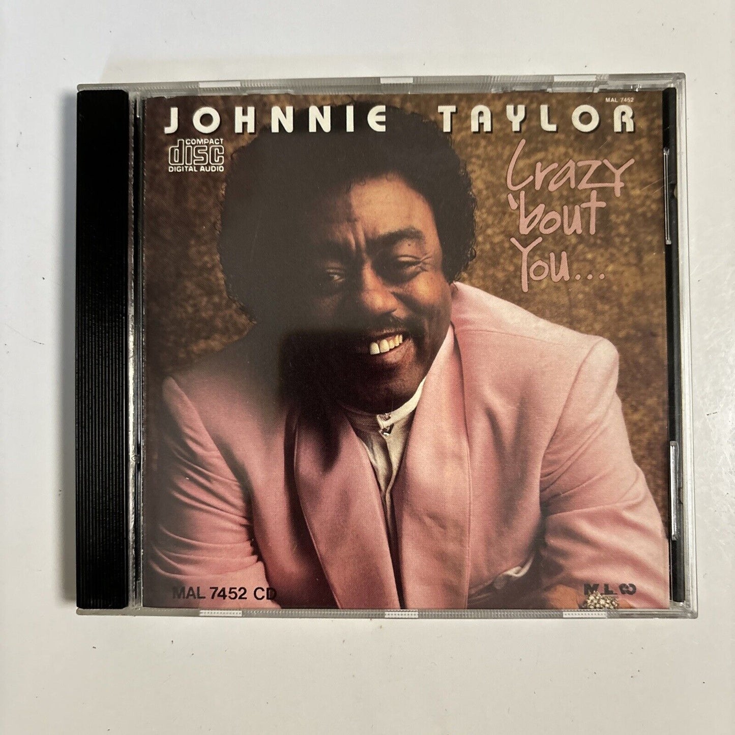 Johnnie Taylor - Crazy 'bout You (CD, 1989) Malaco Records MAL 7452 Soul Funk