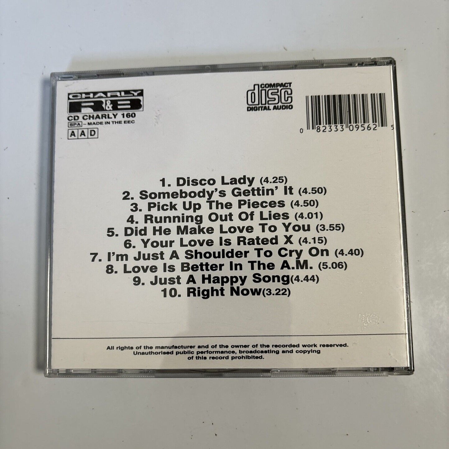 Johnnie Taylor - Somebody's Gettin' It (CD, 1989) Funk/Soul CHARLY 160