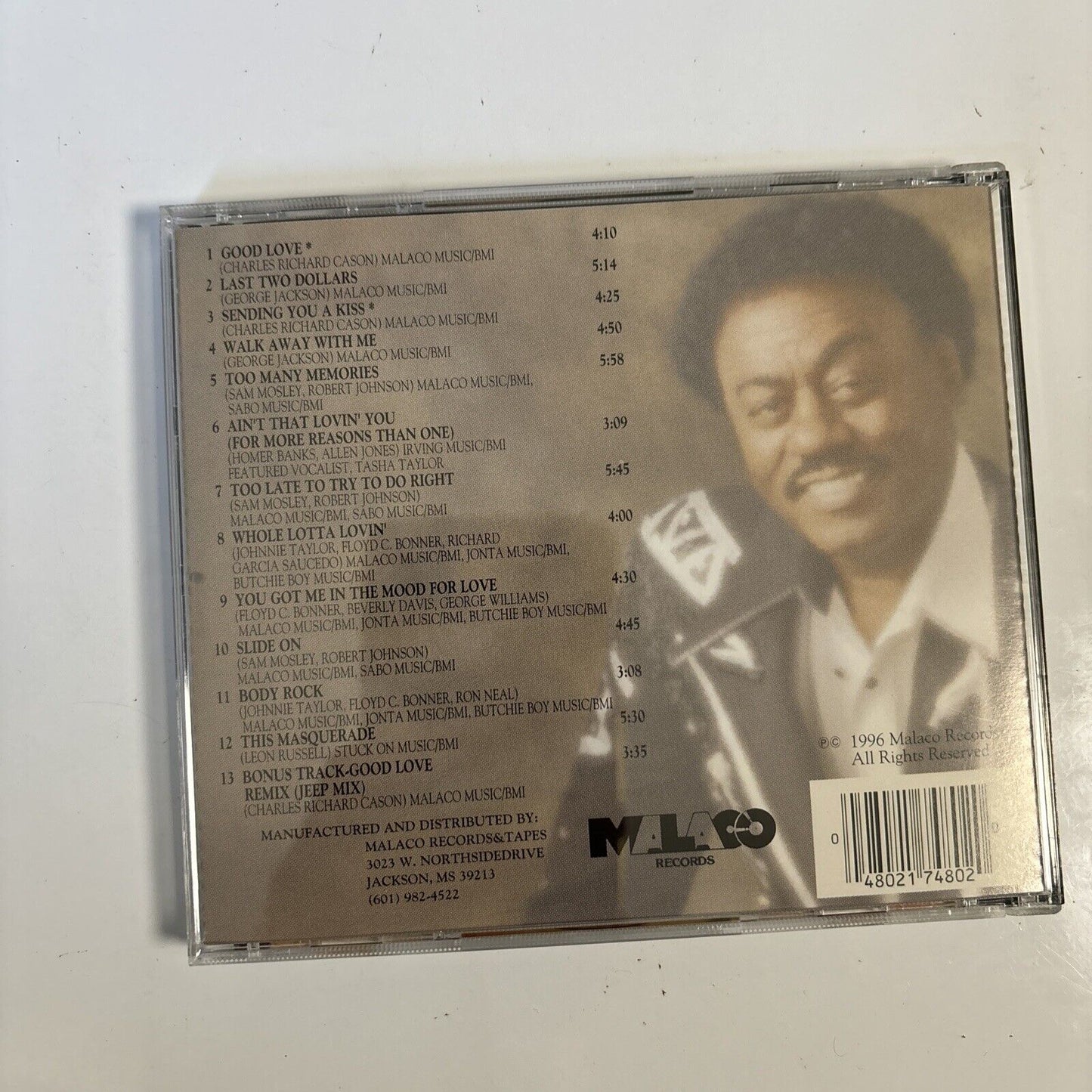 Johnnie Taylor - Good Love! (CD, 1996) Malaco Records MCD7480 Soul Blues